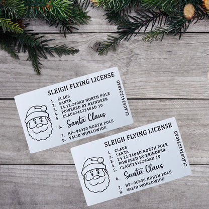 Wooden Santa's Sleigh License