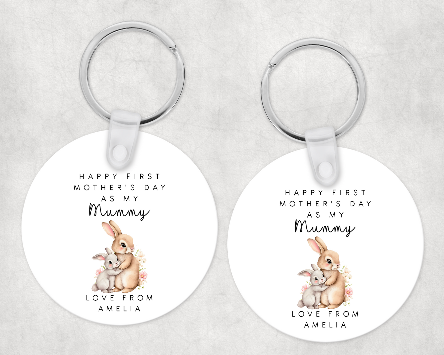 Mother's Day Bunny Keyring