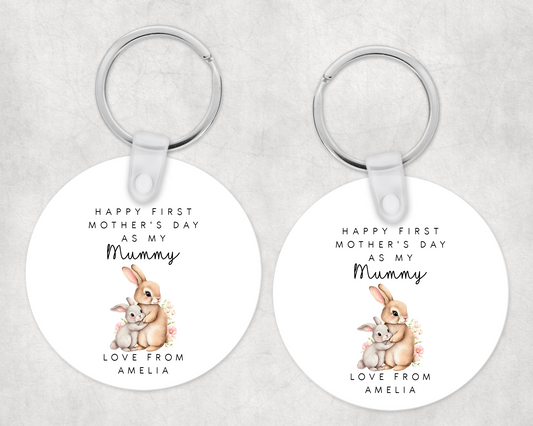 Mother's Day Bunny Keyring