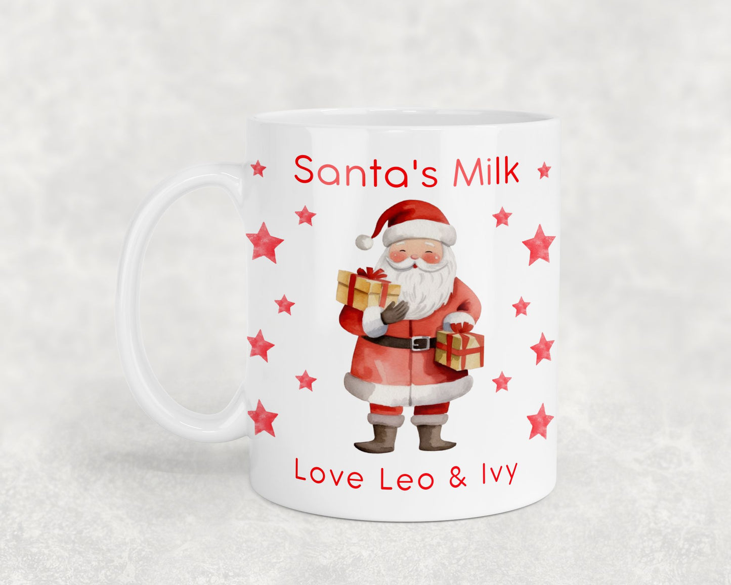 Personalised Santa Milk Mug