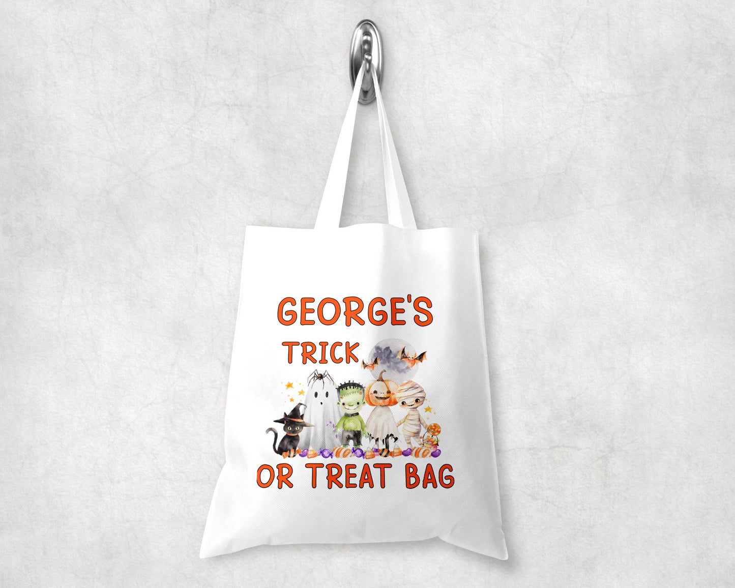 Personalised Halloween Trick Or Treat Bag