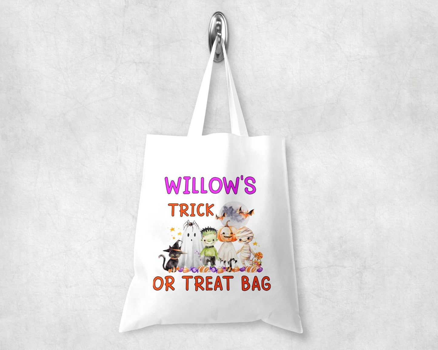 Personalised Halloween Trick Or Treat Bag