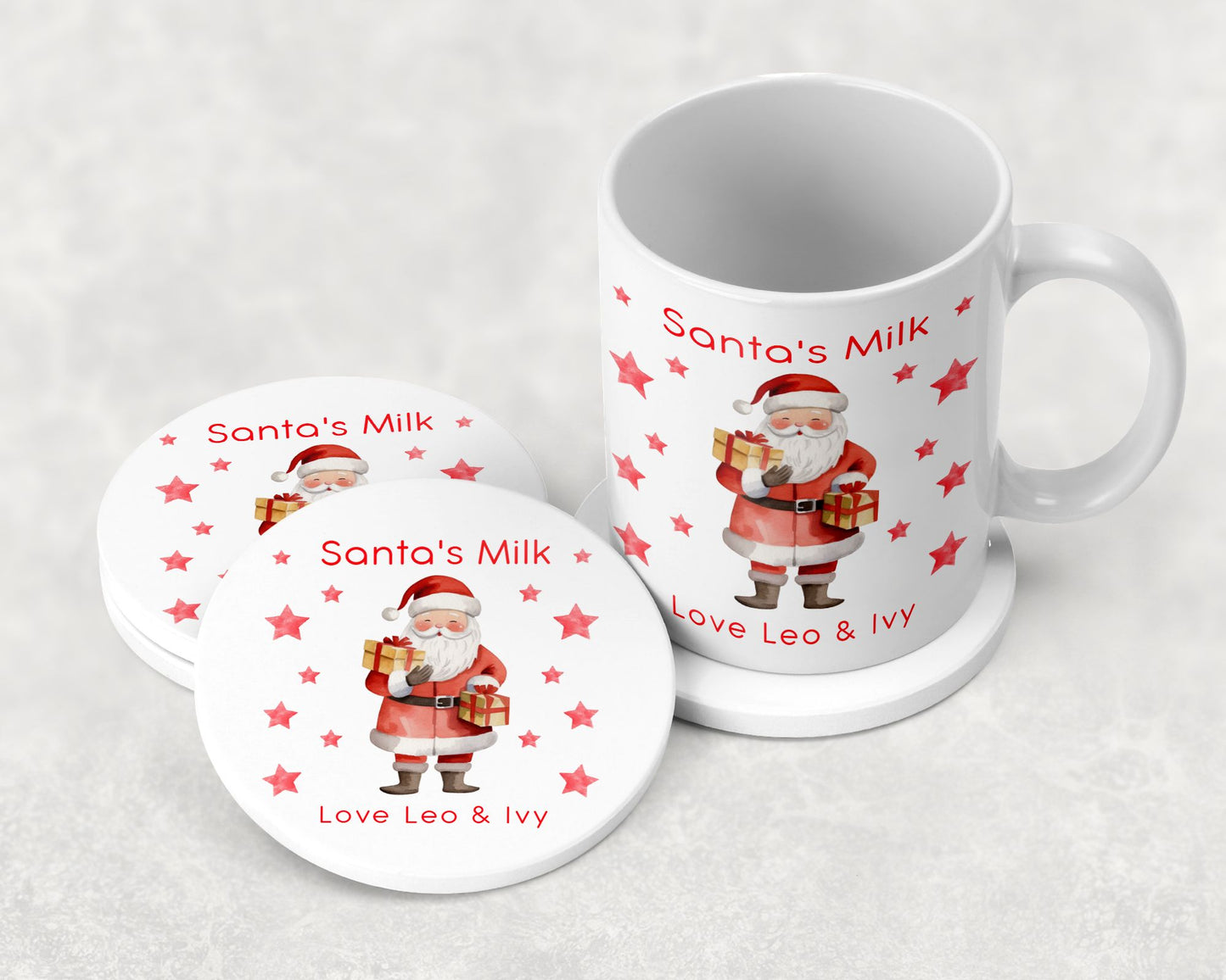 Personalised Santa Milk Mug