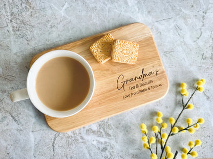 Personalised Tea & Biscuit Tray