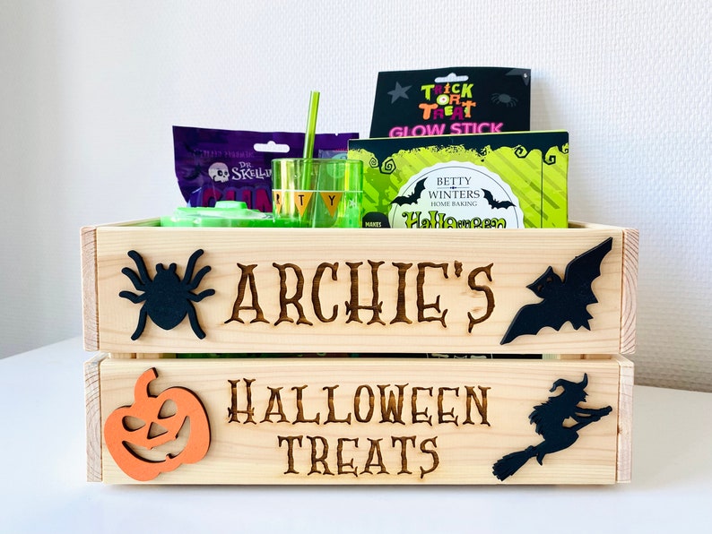 Personalised Halloween Treats Crate