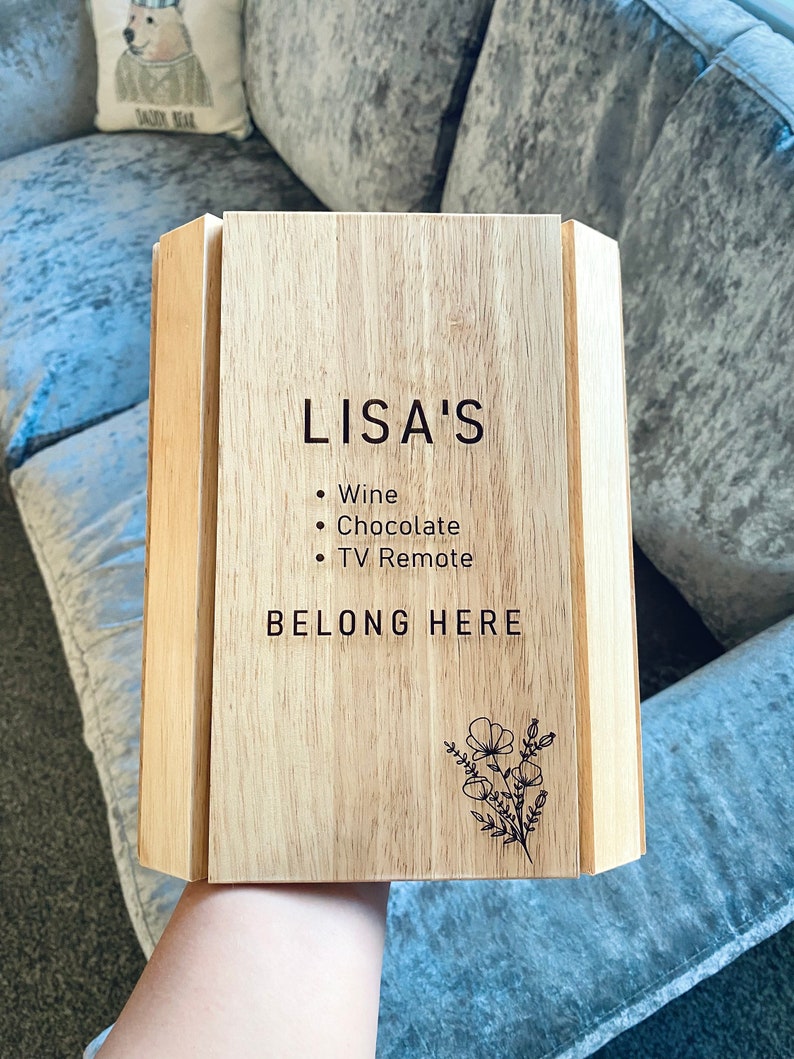 Personalised Wooden Arm Rest Tray