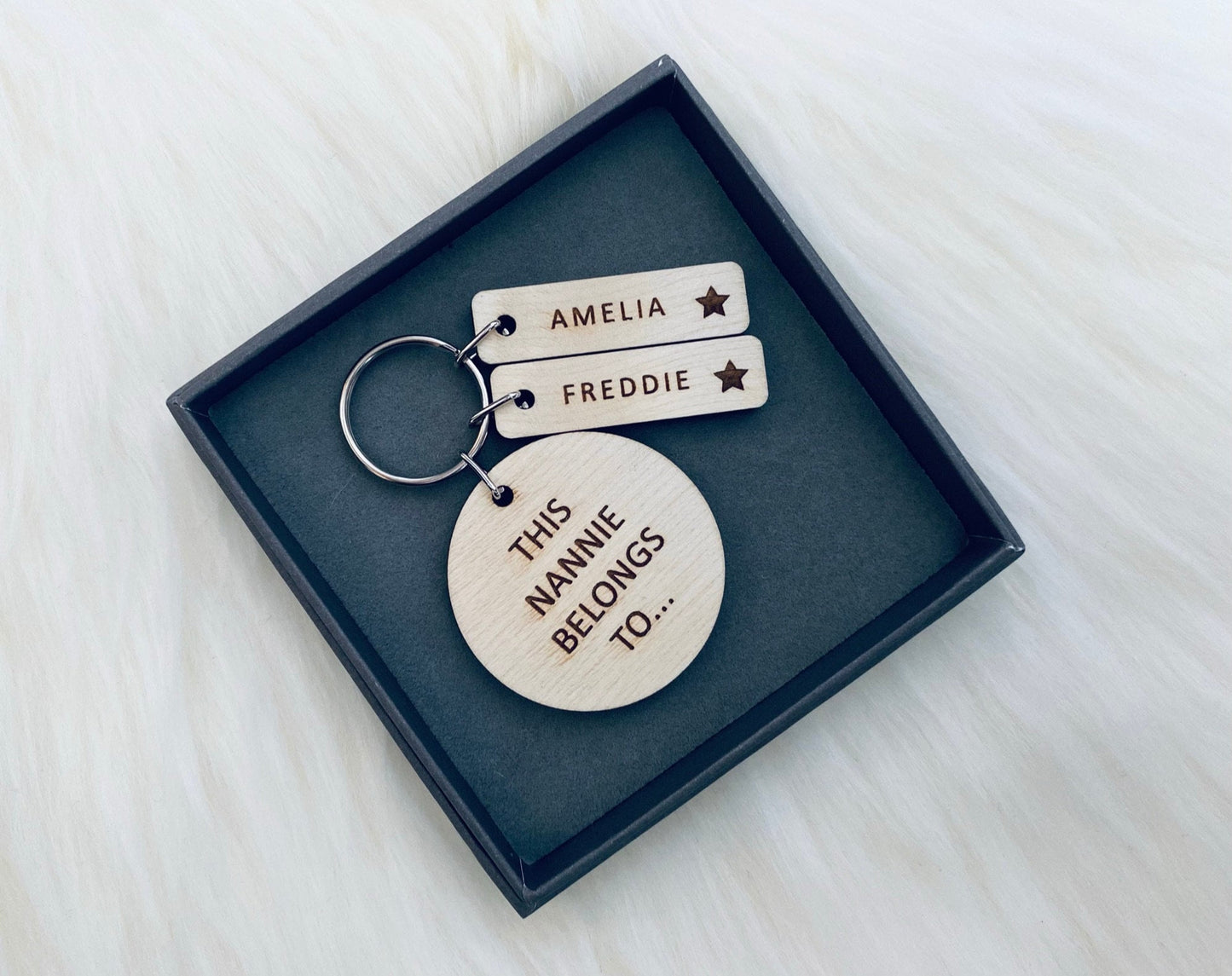 Personalised Nannie Keyring