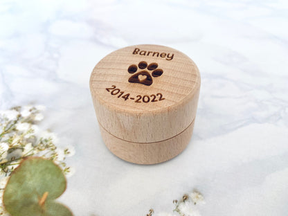 Personalised Pet Memorial Box