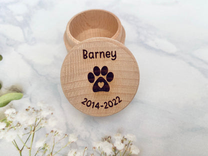 Personalised Pet Memorial Box