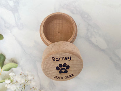 Personalised Pet Memorial Box