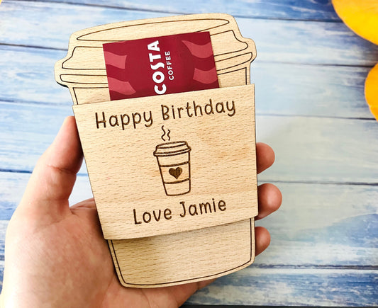 Coffee Cup Gift Card Holder