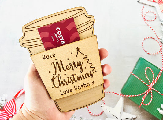 Christmas Cup Gift Card Holder